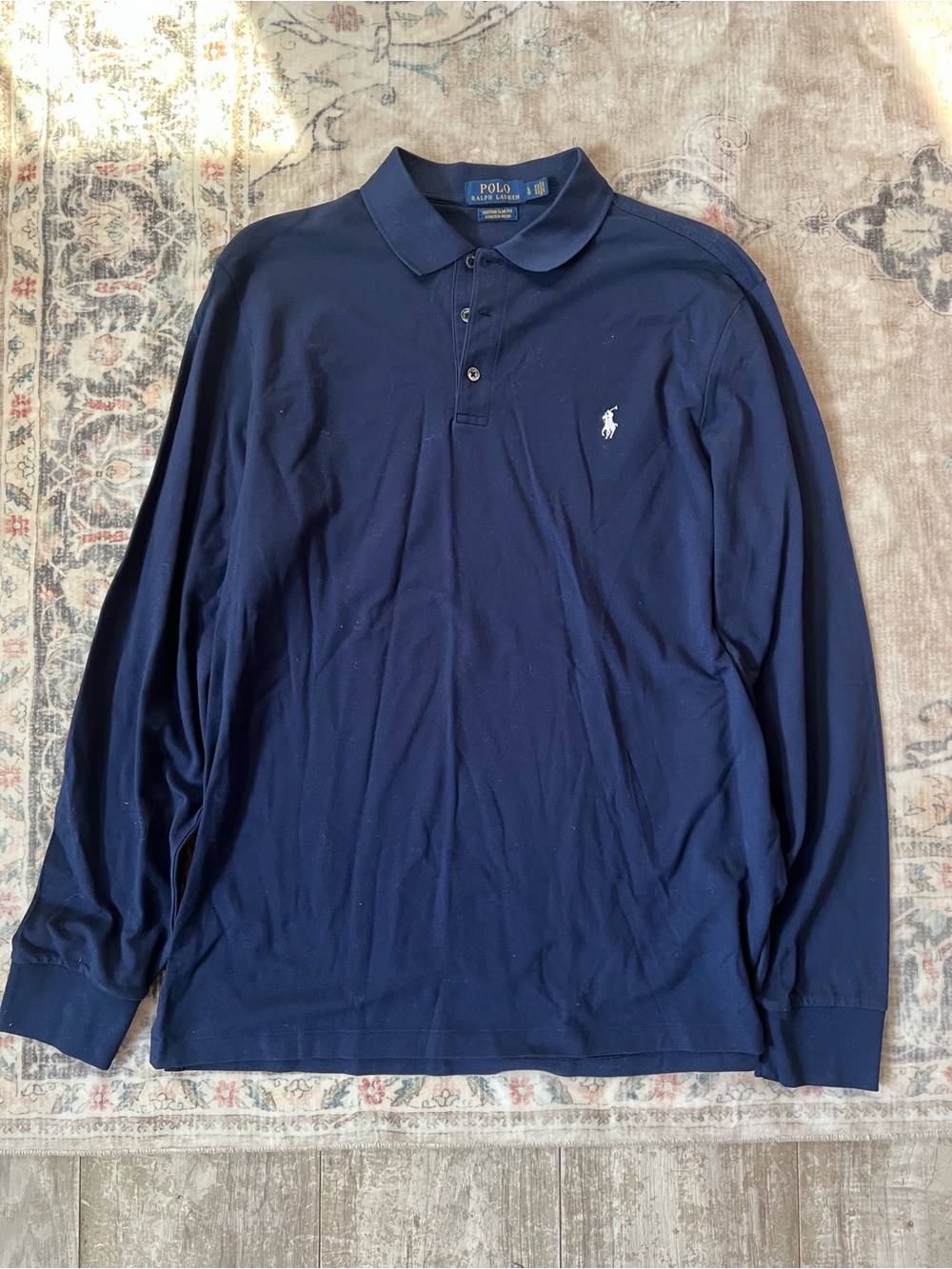 Polo Ralph Lauren Knit Mesh Size Large Navy Mens